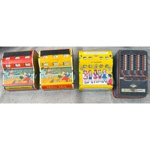 LOT Vintage Wolverine Modern Math Addition Tin Toy Mechanical Adding Machine